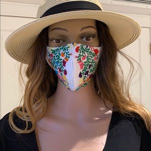 Reusable, Washable hand embroidered Face mask .